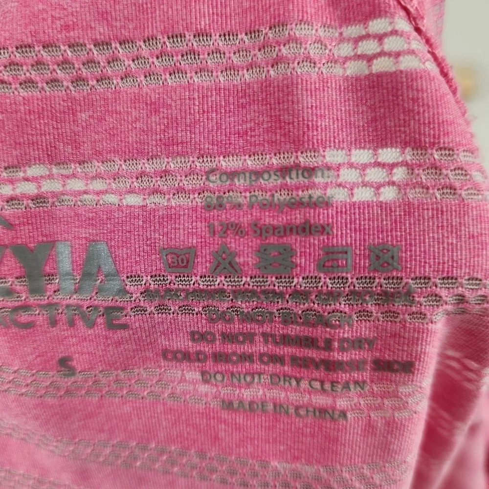Zyia Active Pink Striped Nimbus Split Back Workout Running Tank Top Size Small - Picture 11 of 14